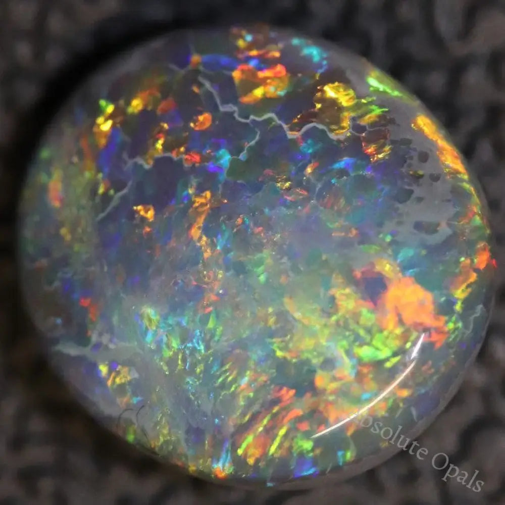 2.75 Cts Australian Black Opal Lightning Ridge Solid Gem Stone Cabochon