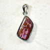 Australian Boulder Opal with Silver Pendant