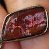 2.80 G Australian Boulder Opal With Silver Pendant: L 27.0 Mm Jewellery