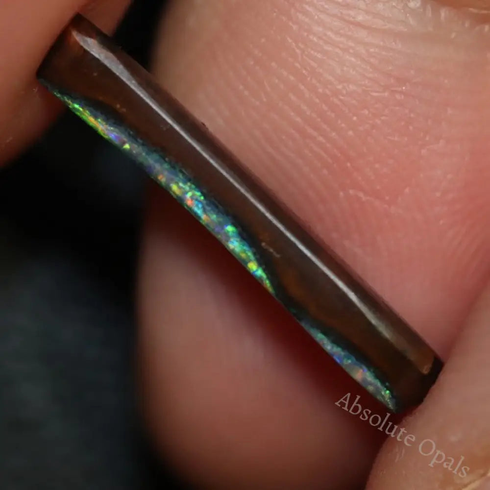 2.84 Cts Australian Boulder Opal Cut Loose Stone