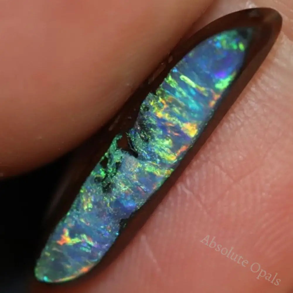 2.84 Cts Australian Boulder Opal Cut Loose Stone