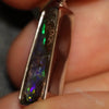 2.86 G Australian Boulder Opal With Silver Pendant: L 29.8 Mm Jewellery