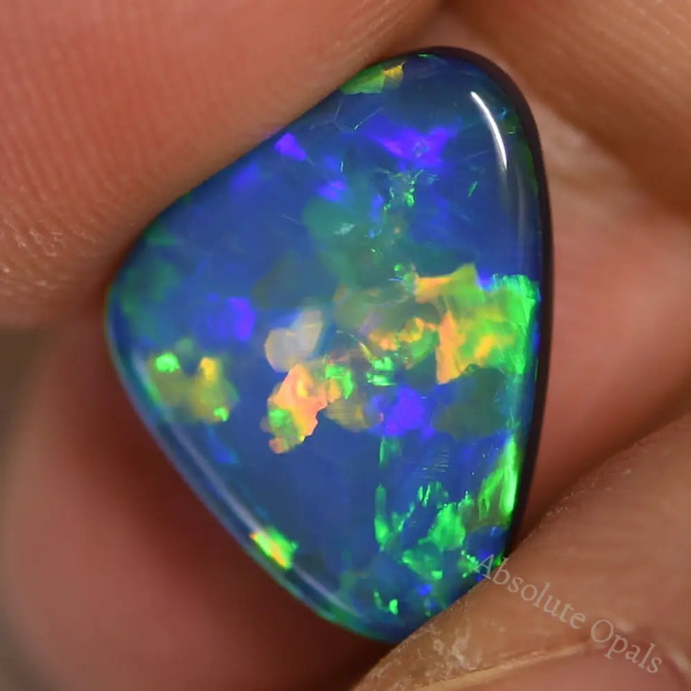 2.90 Cts Australian Opal Doublet Stone Cabochon Lightning Ridge