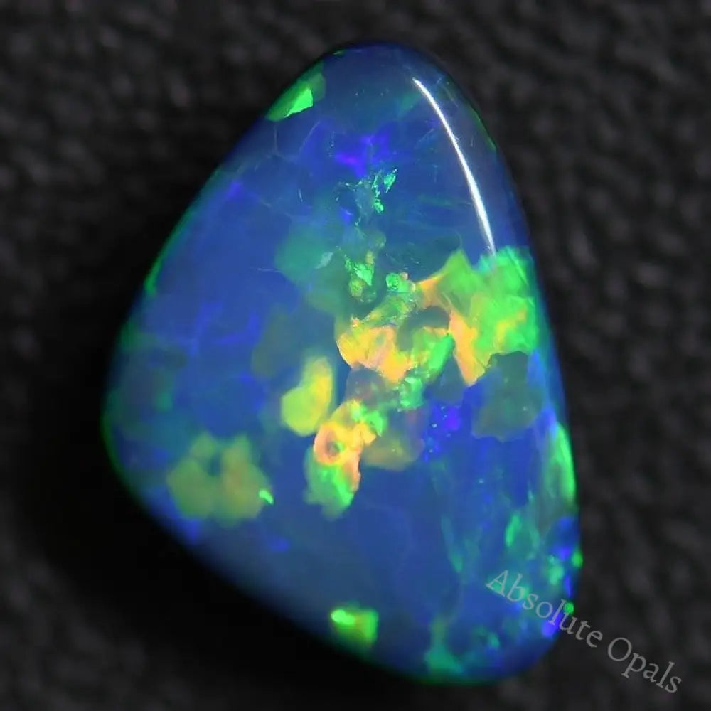 2.90 Cts Australian Opal Doublet Stone Cabochon Lightning Ridge