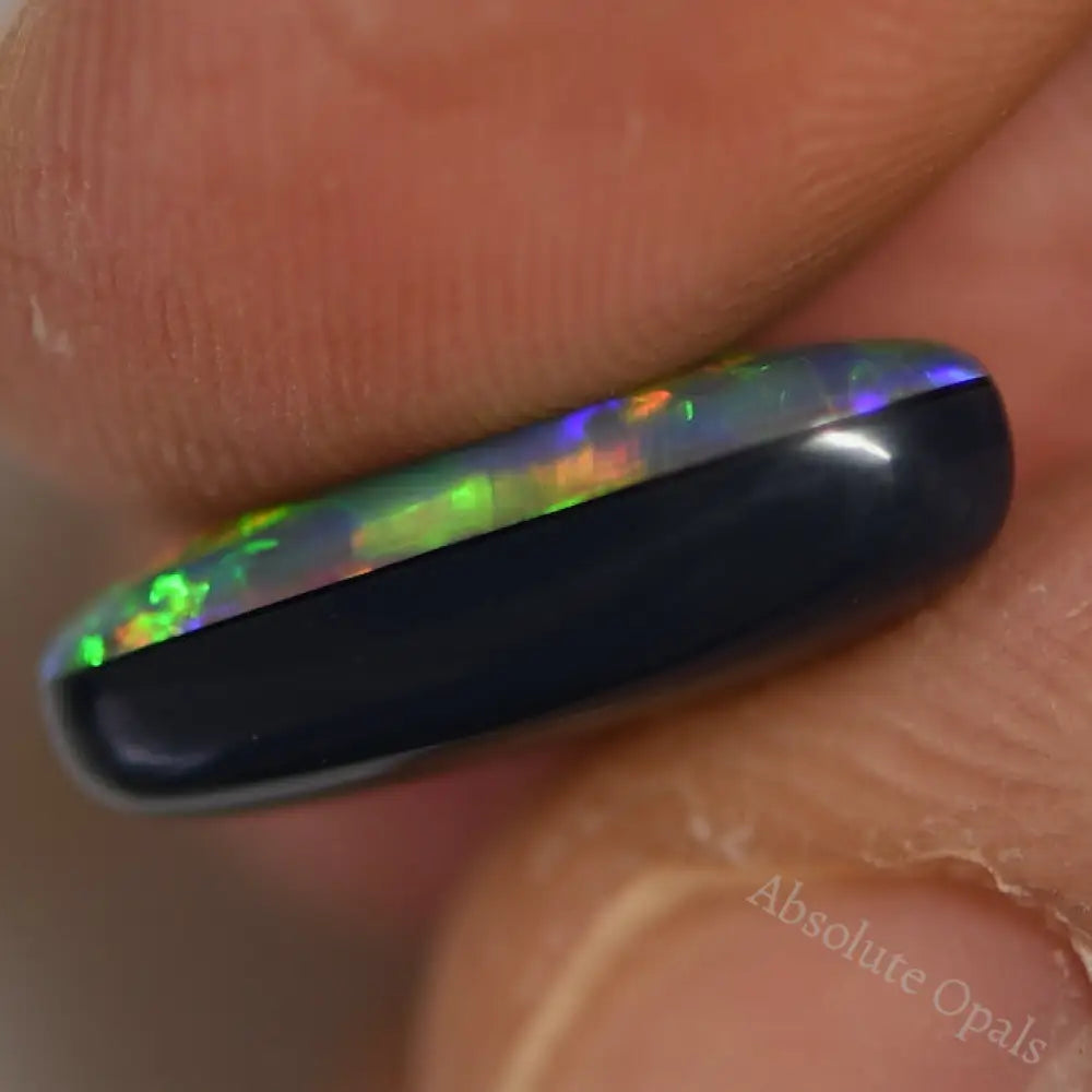 2.90 Cts Australian Opal Doublet Stone Cabochon Lightning Ridge