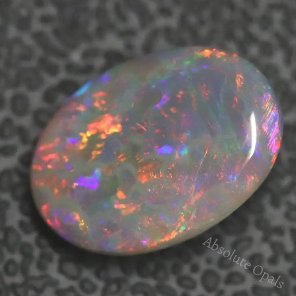 2.90 Cts Australian Semi Black Opal Solid Lightning Ridge Cabochon Loose Stone