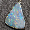 2.91 G Australian Doublet Opal With Silver Pendant: L 30.5 Mm Jewellery