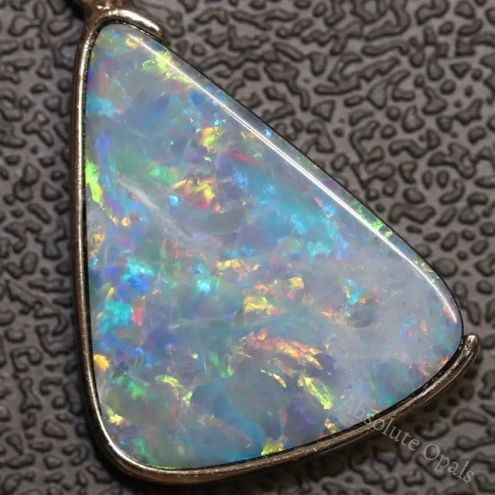 2.91 G Australian Doublet Opal With Silver Pendant: L 30.5 Mm Jewellery