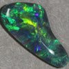 2.95 Cts Australian Black Solid Opal Carving Lightning Ridge