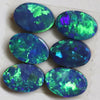 2.95 Cts Australian Opal Doublet Stone Cabochon 6Pcs 6X4