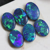 2.95 Cts Australian Opal Doublet Stone Cabochon 6Pcs 6X4