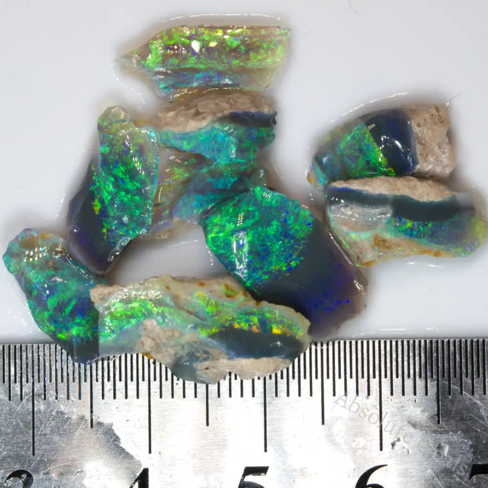 20.2 cts Australian Rough Black Opal Parcel Lightning Ridge