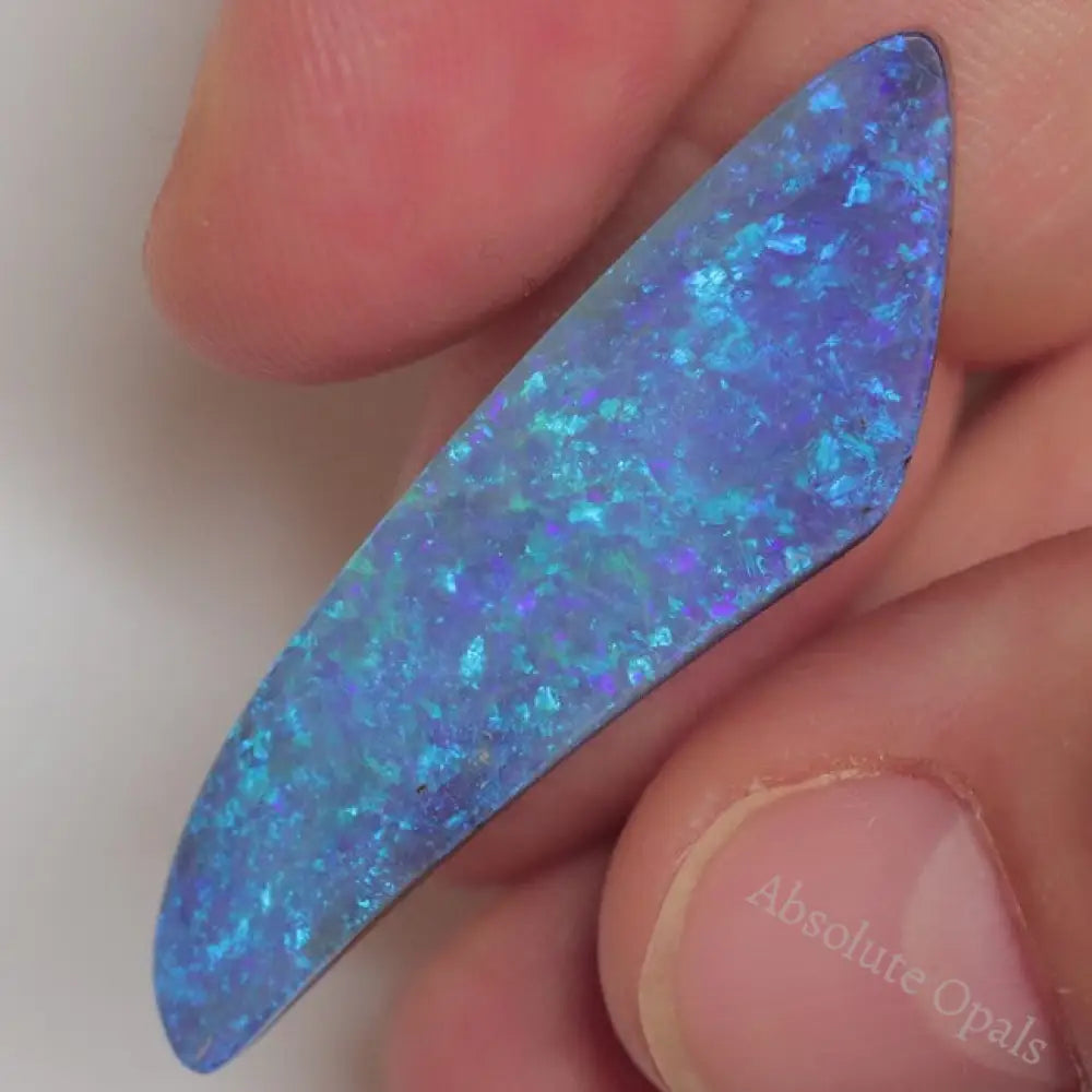 20.95 Cts Australian Boulder Opal Cut Loose Stone Carving