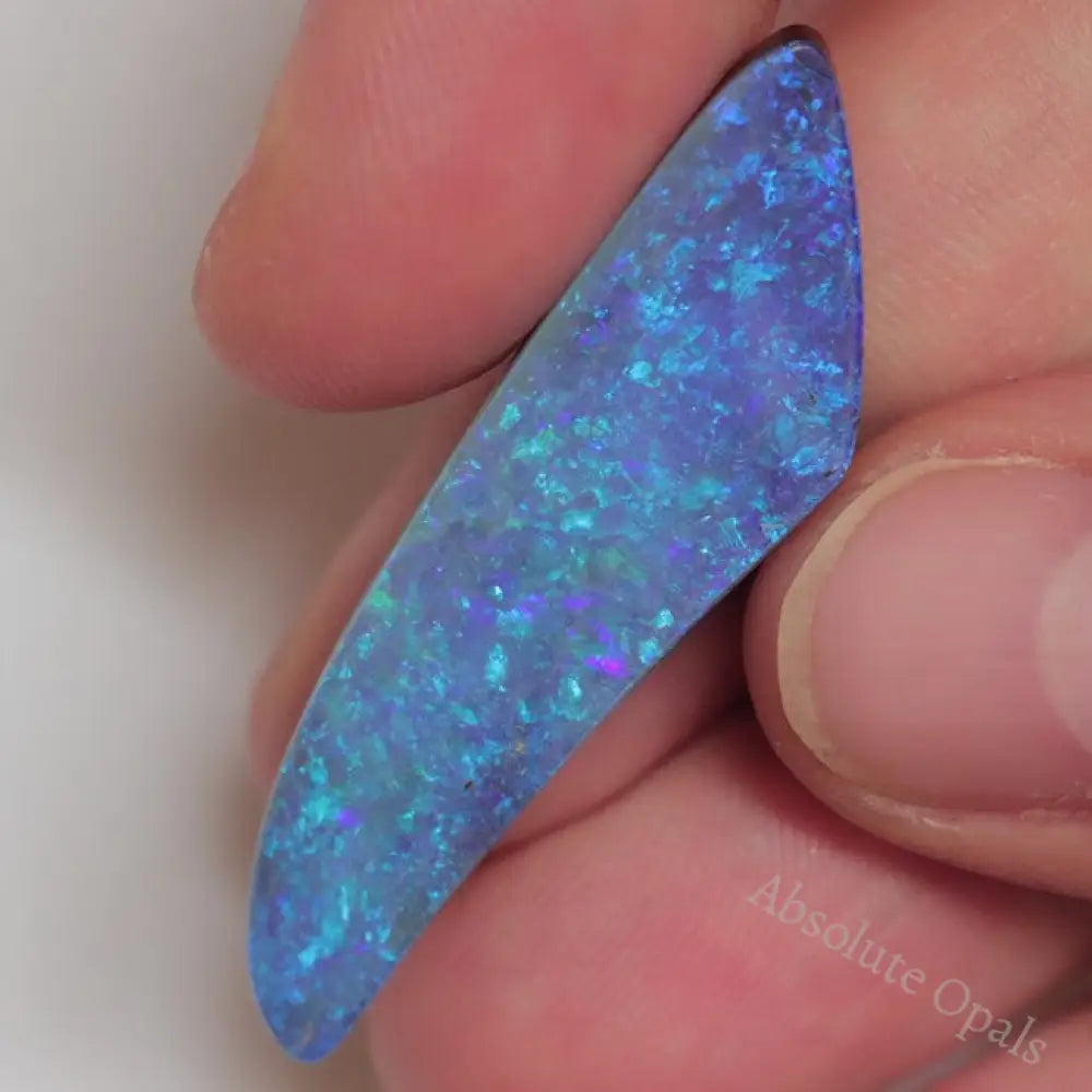 20.95 Cts Australian Boulder Opal Cut Loose Stone Carving