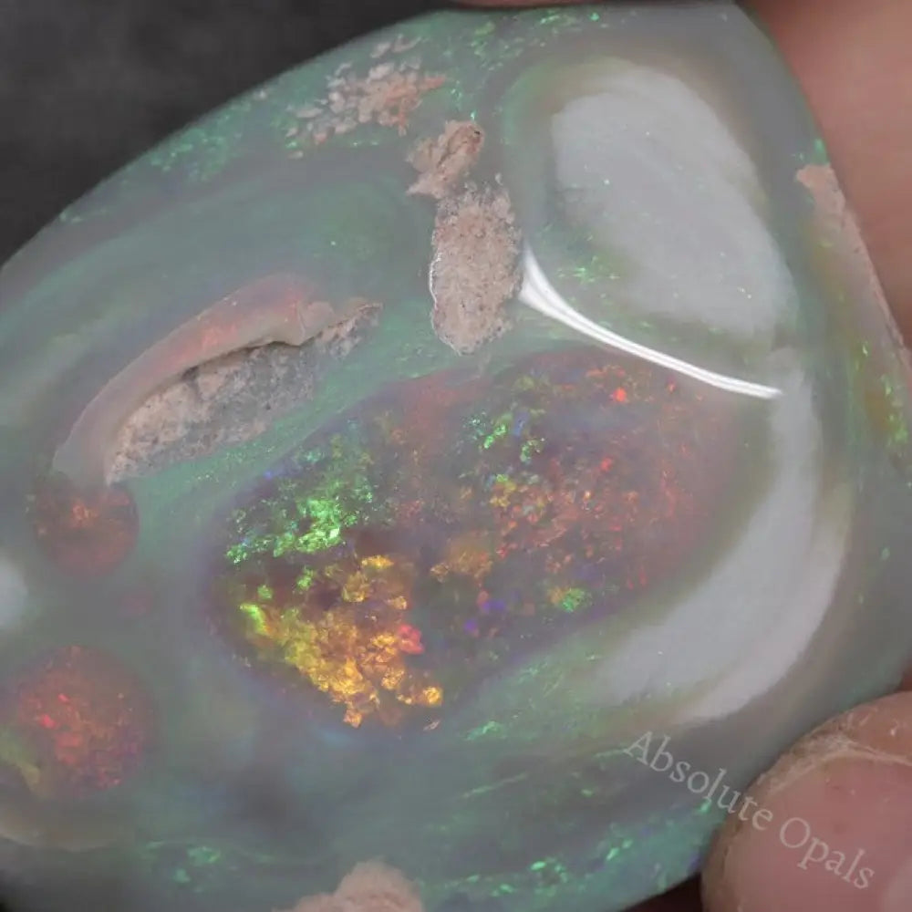 201.35 Cts Australian Semi Black Opal Rough Lightning Ridge Polished Specimen