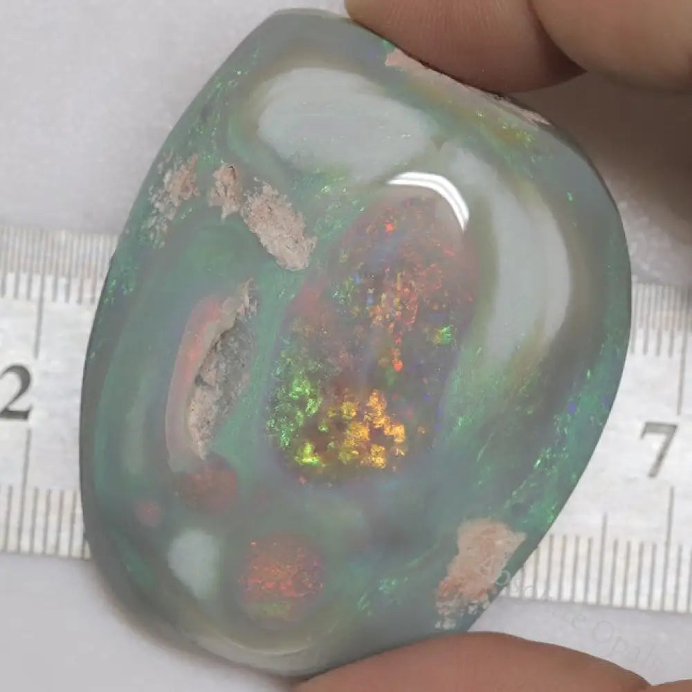 201.35 Cts Australian Semi Black Opal Rough Lightning Ridge Polished Specimen