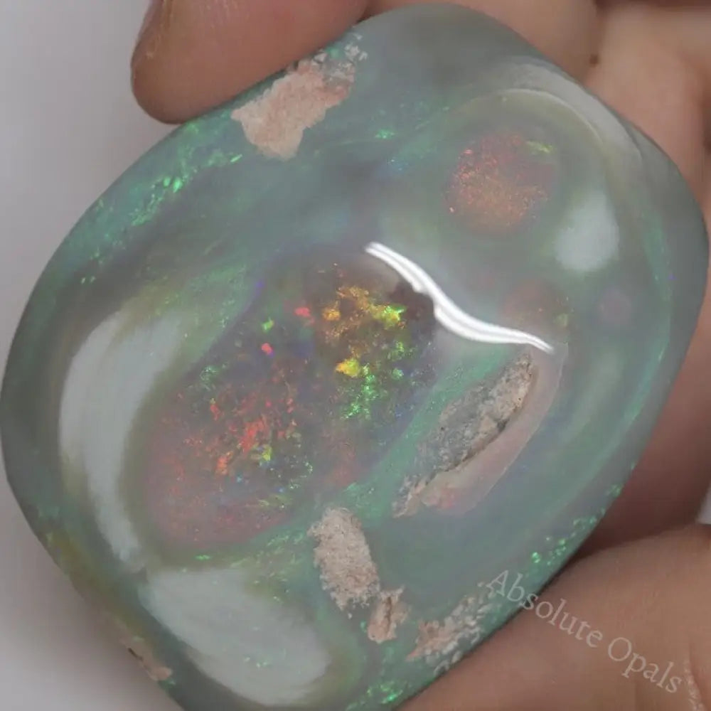 201.35 Cts Australian Semi Black Opal Rough Lightning Ridge Polished Specimen