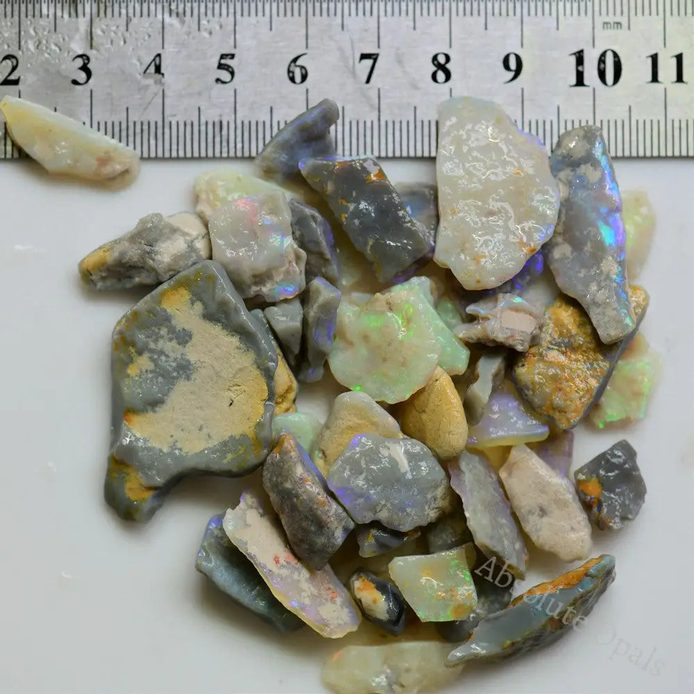 206 Cts Australian Rough Opal Parcel Lightning Ridge - Potch And Colour