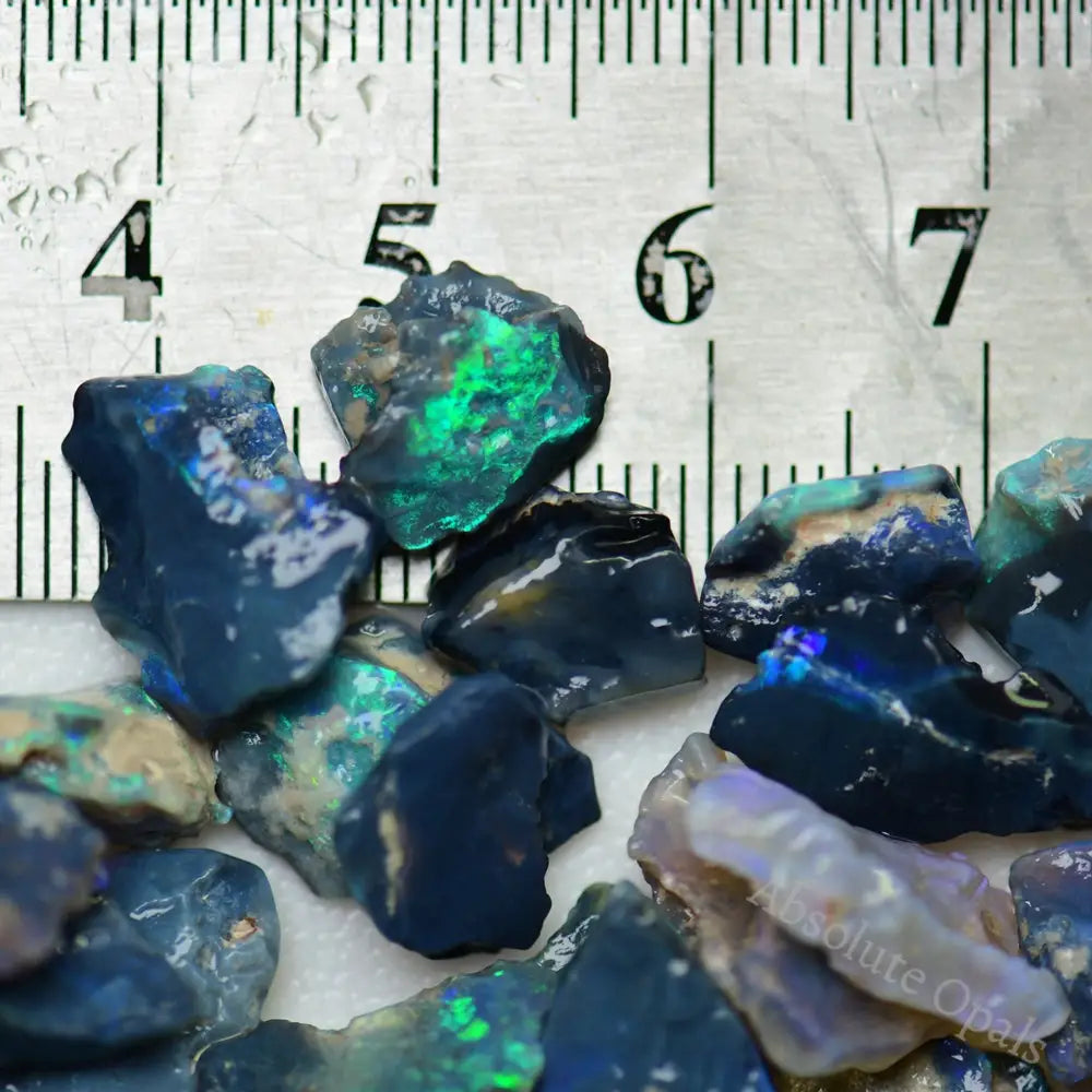 black rough opal