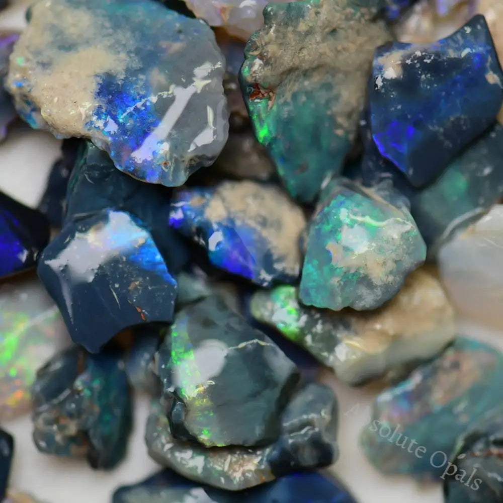 Australian Rough Opal Parcel, Lightning Ridge -  Potch and Colour