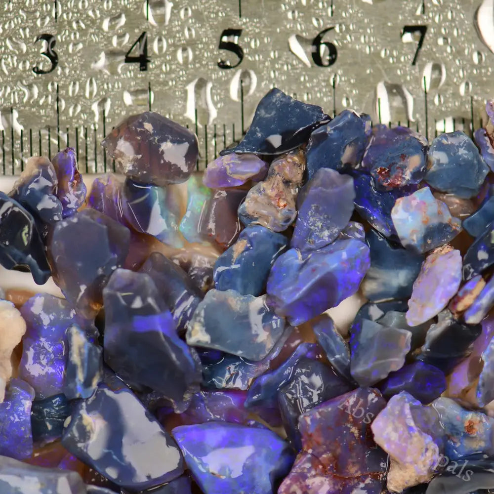 purple rough opal