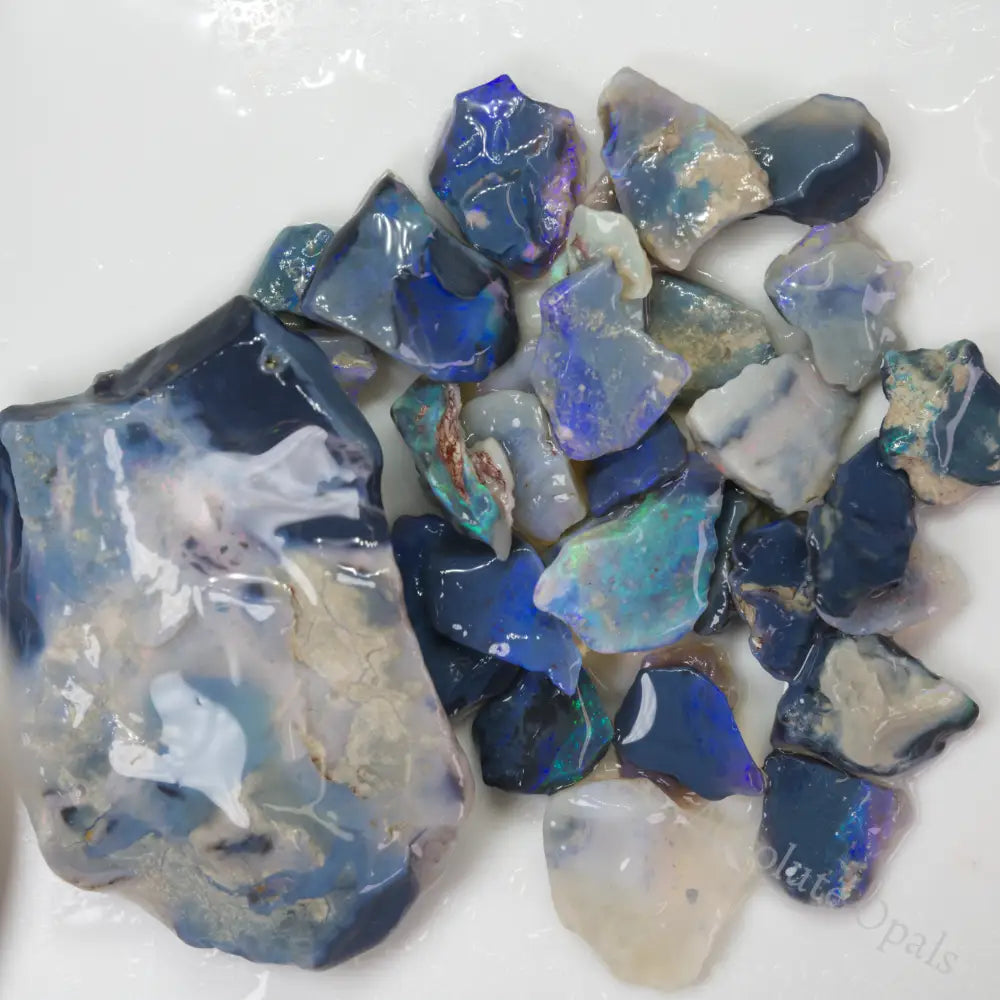 Australian Rough Opal Parcel, Lightning Ridge - Potch and Colour CMR