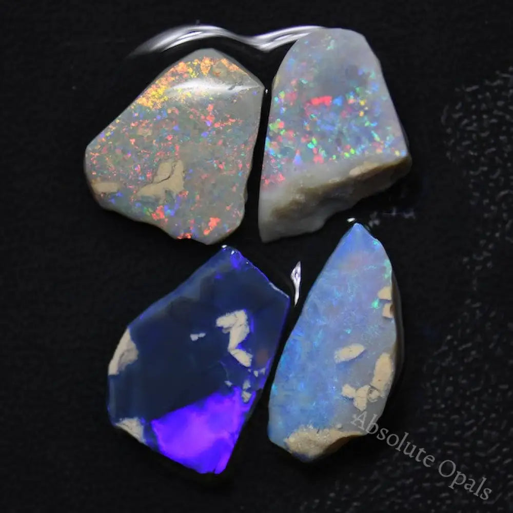 21.1 Cts Australian Rough Opal Parcel Rubs Lightning Ridge Cmr