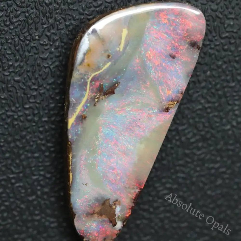 21.35 Cts Australian Boulder Opal Cut Loose Stone