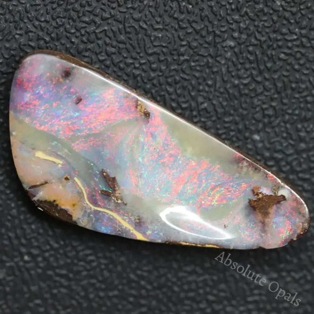 21.35 Cts Australian Boulder Opal Cut Loose Stone