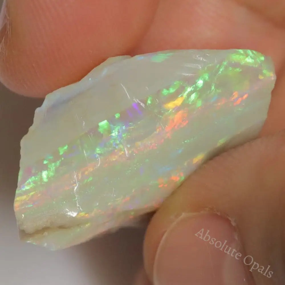 21.4 Cts Australian Semi Black Opal Rough Lightning Ridge