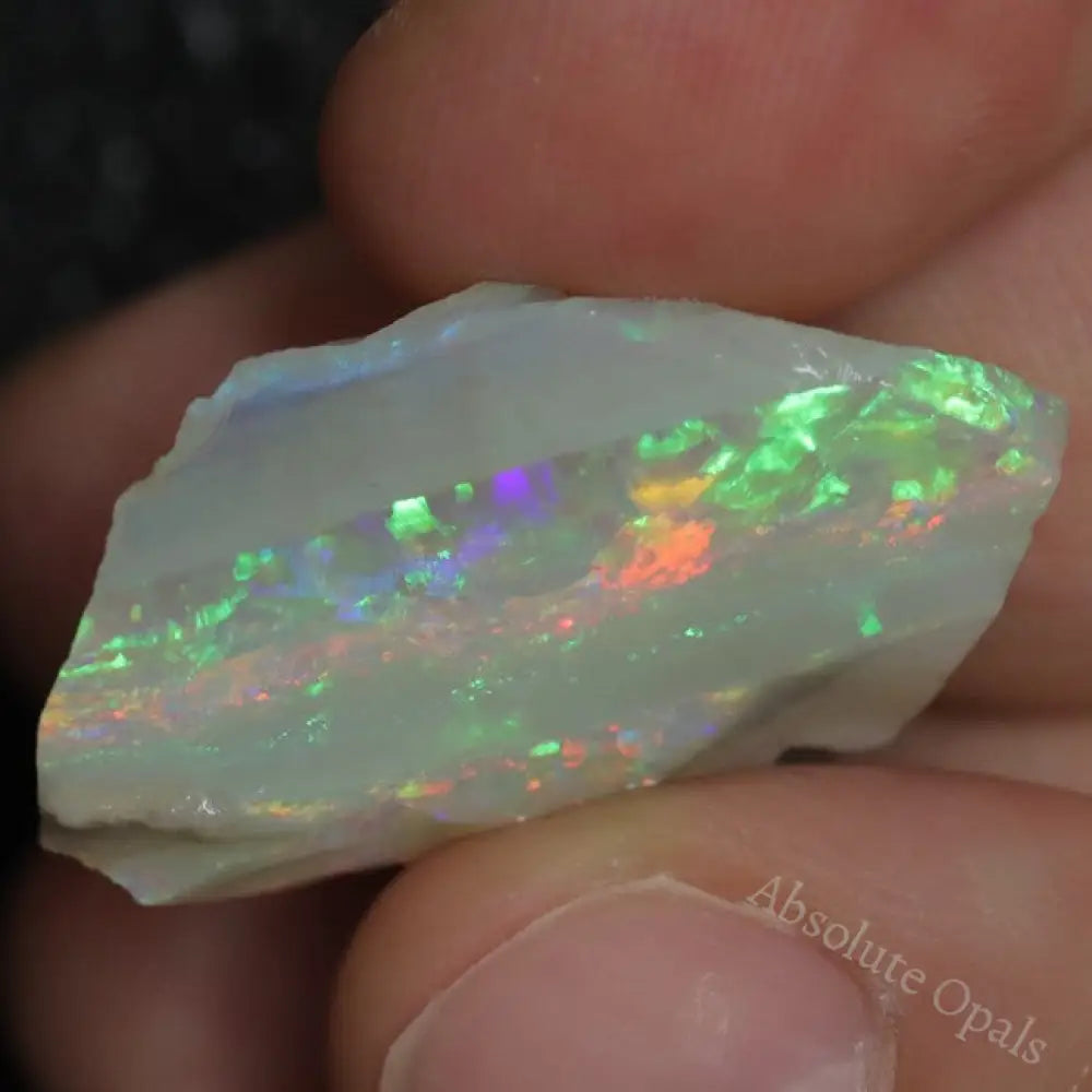 21.4 Cts Australian Semi Black Opal Rough Lightning Ridge