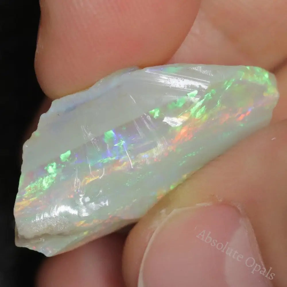 21.4 Cts Australian Semi Black Opal Rough Lightning Ridge