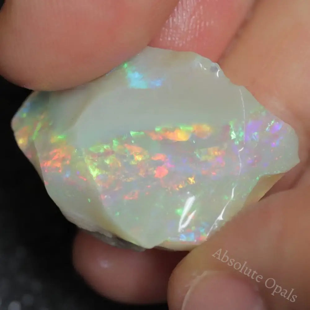 21.4 Cts Australian Semi Black Opal Rough Lightning Ridge