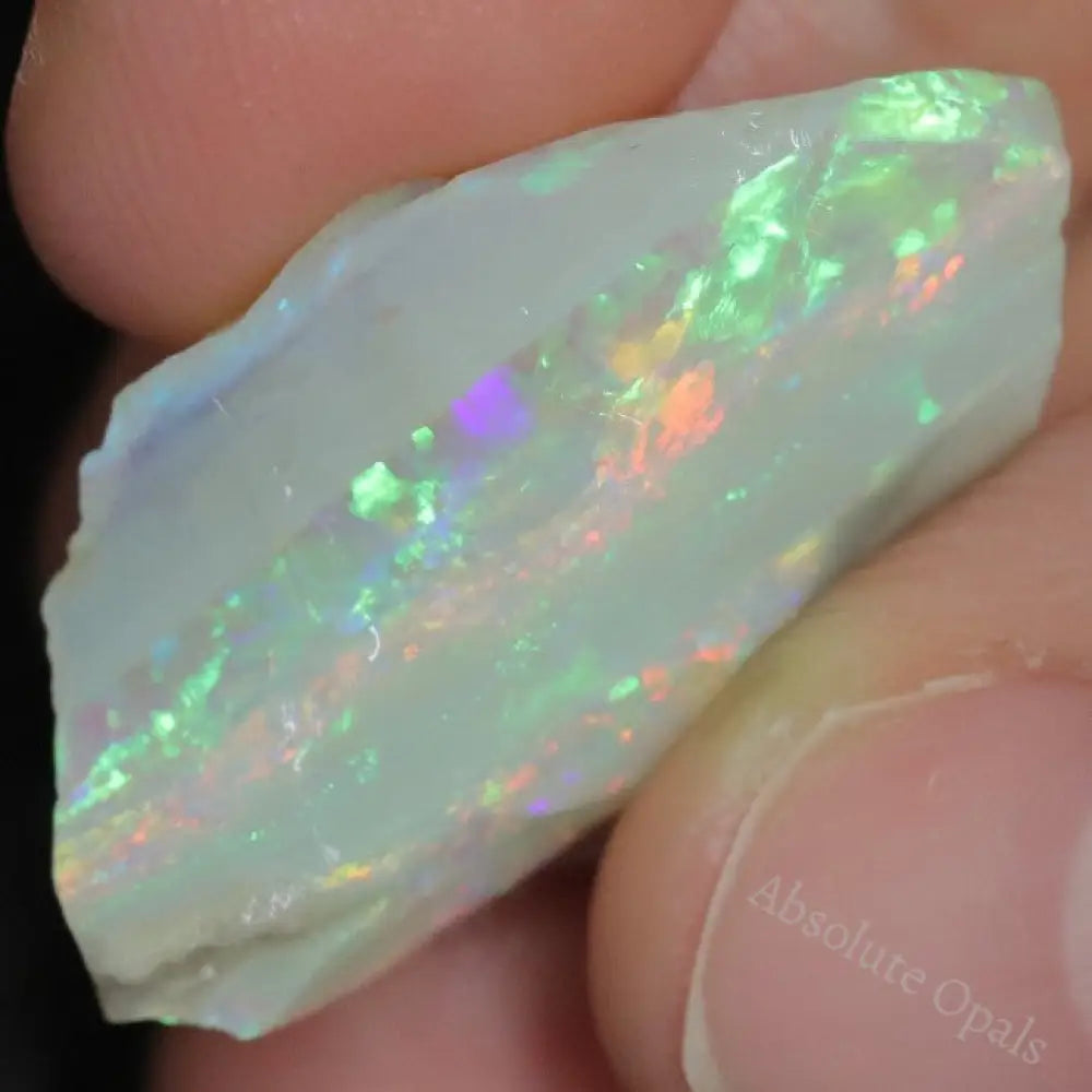 21.4 Cts Australian Semi Black Opal Rough Lightning Ridge