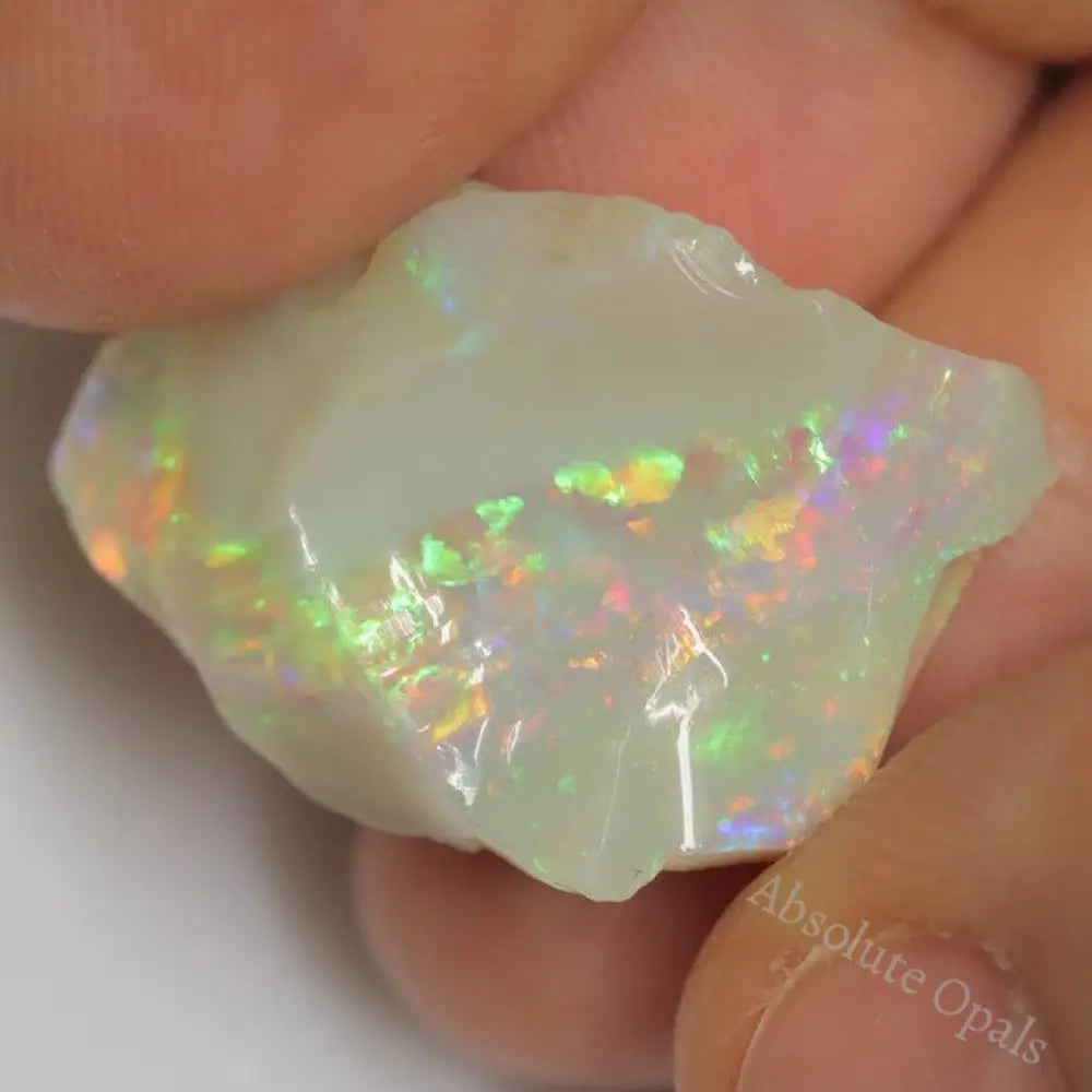 21.4 Cts Australian Semi Black Opal Rough Lightning Ridge