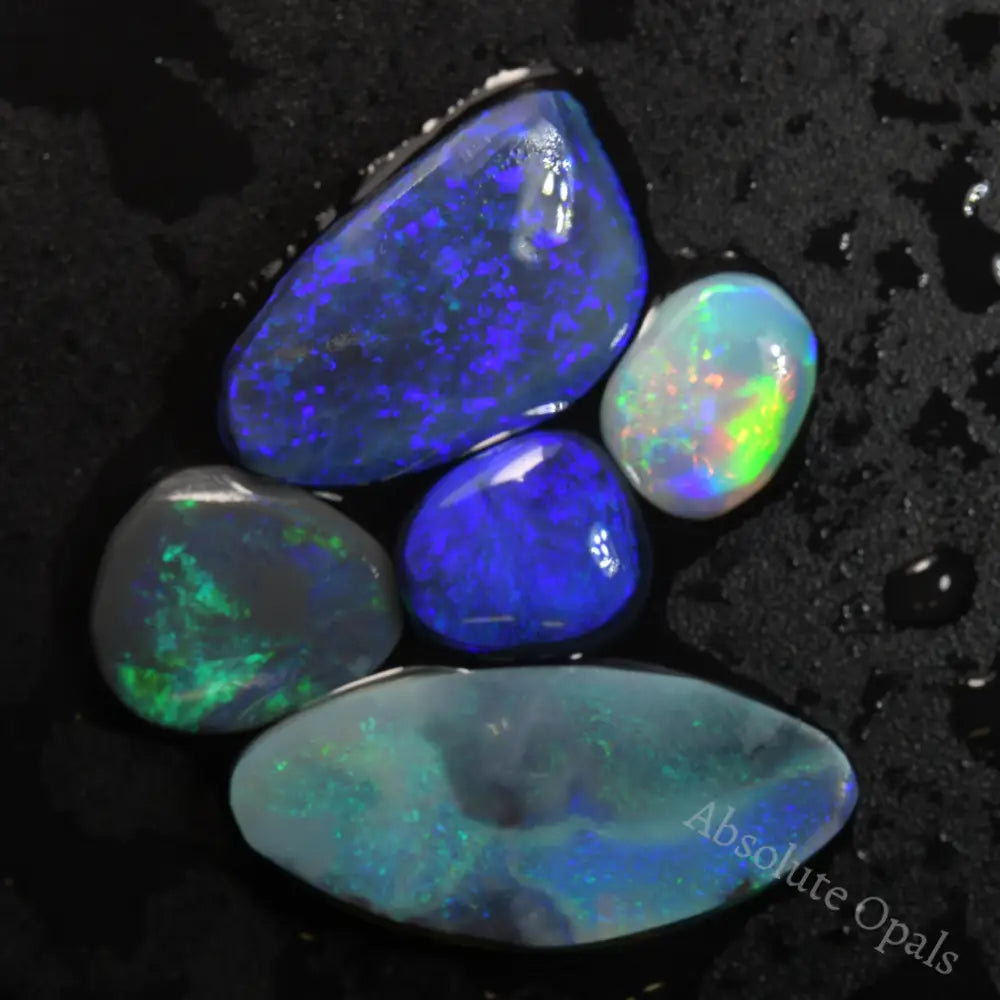 21.4 cts Rough Black Opal Rubs Parcel Lightning Ridge