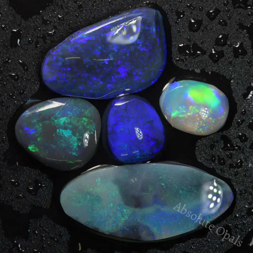 21.4 cts Rough Black Opal Rubs Parcel Lightning Ridge