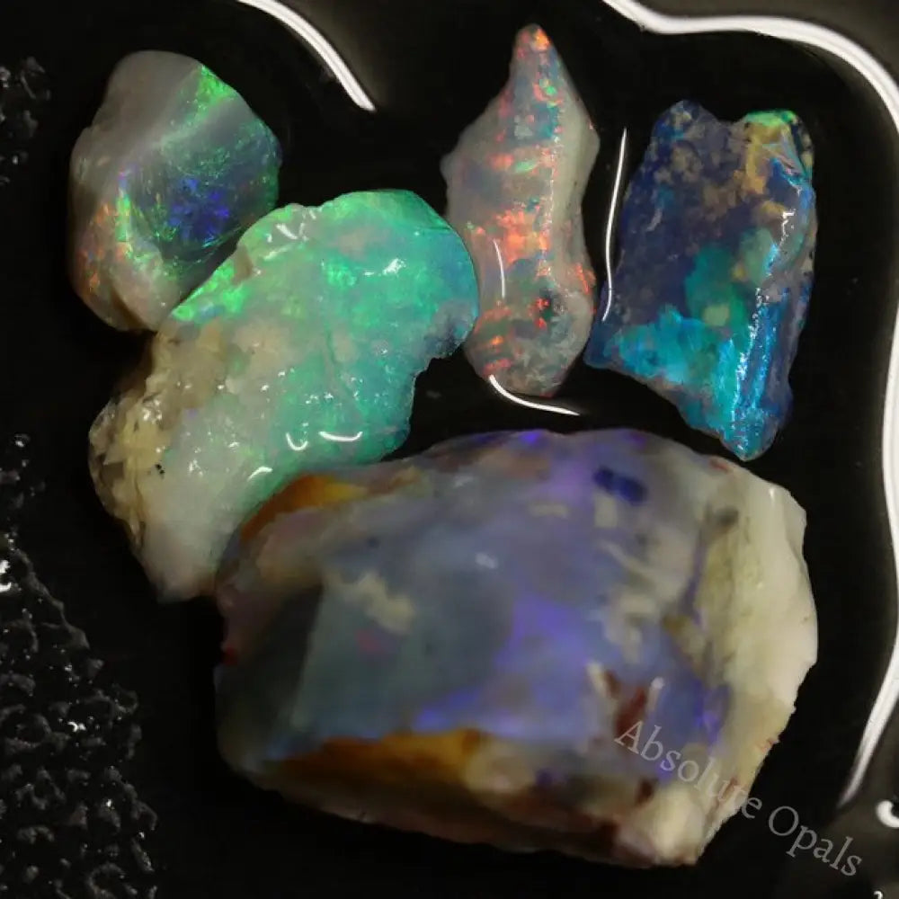 Australian Solid Semi Black Opal Rough Parcel, Lightning Ridge Stones