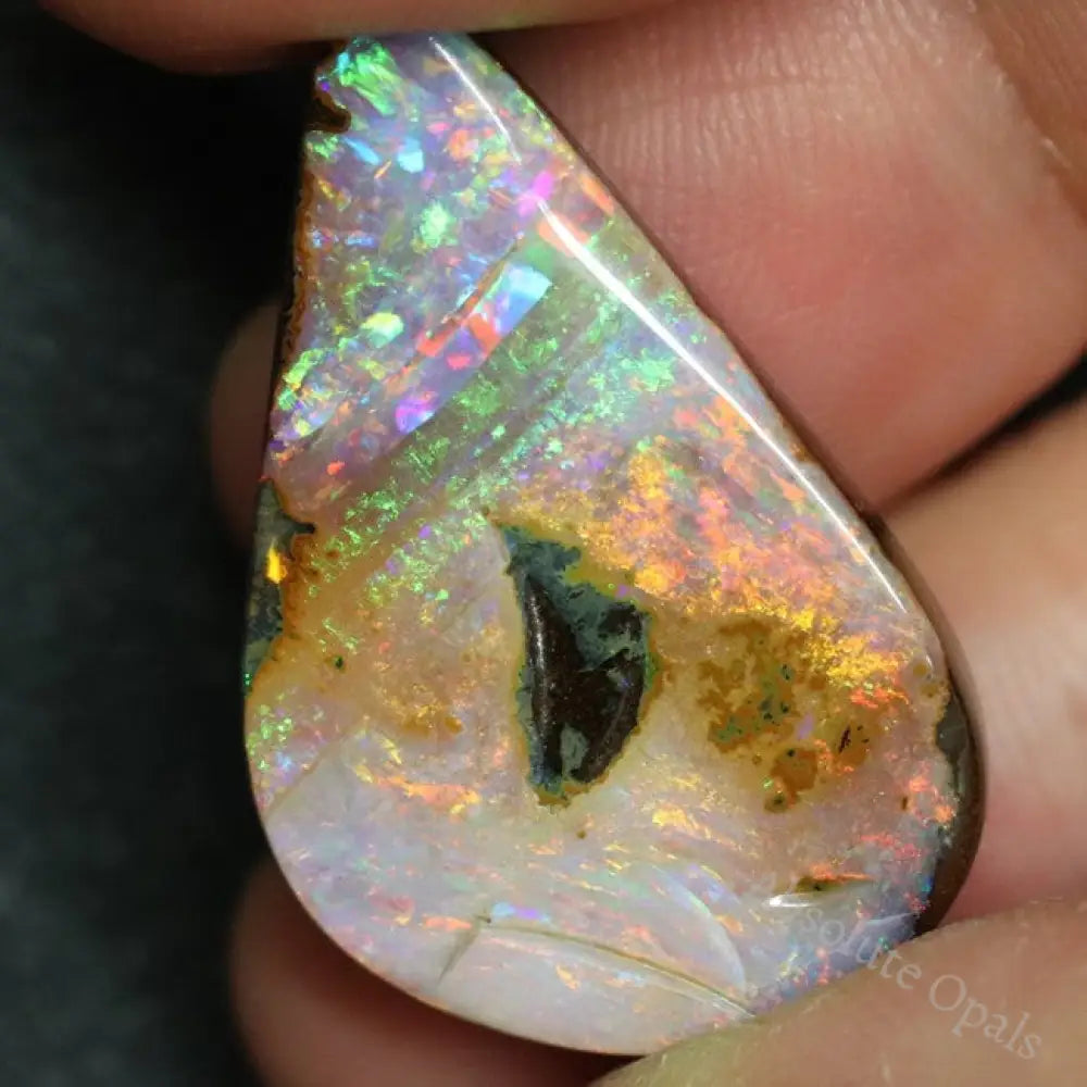 21.65 Cts Australian Carving Boulder Opal Cut Loose Gem Stone