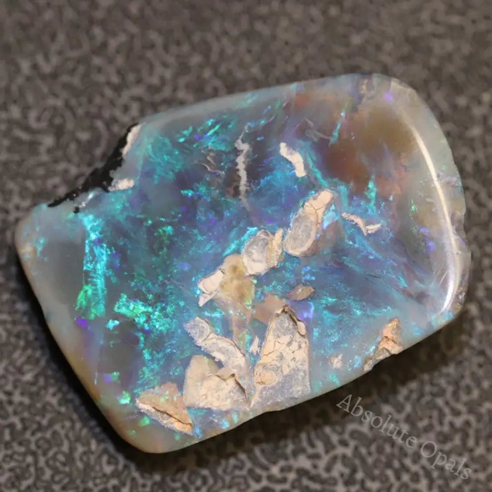 21.8 Cts Australian Opal Rough Lightning Ridge Polished Specimen