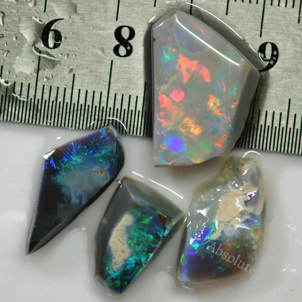 21 Cts Australian Opal Rough Parcel Rubs Lightning Ridge