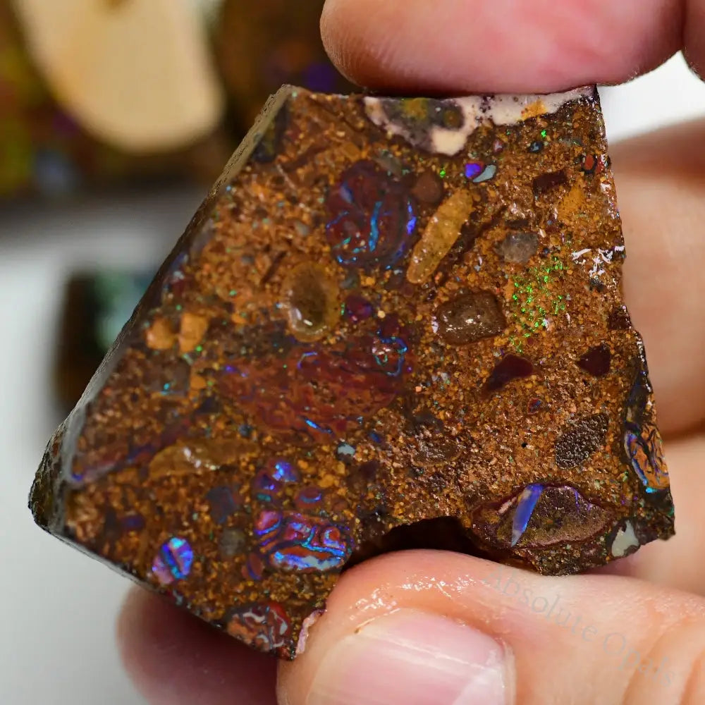 210 Cts Australian Boulder Opal Rough Parcel Rubs