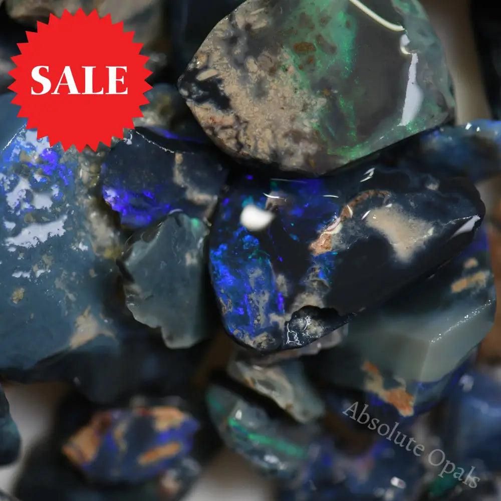 Australian Rough Opal Parcel, Lightning Ridge - Potch and Colour