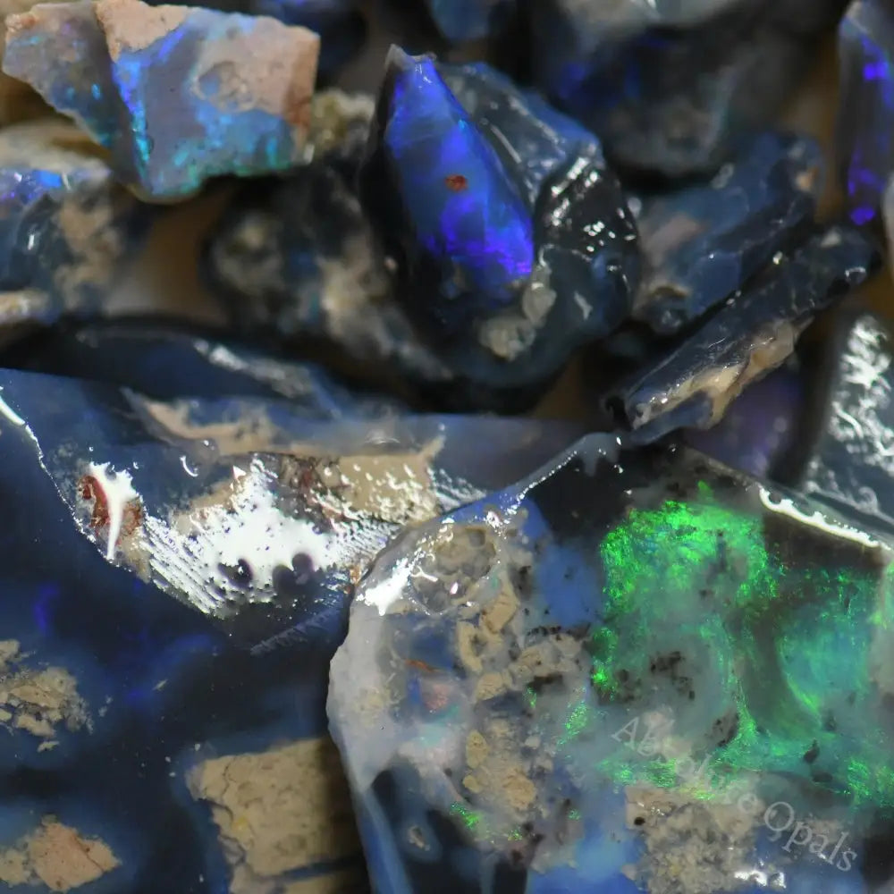 Australian Rough Opal Parcel, Lightning Ridge - Potch and Colour