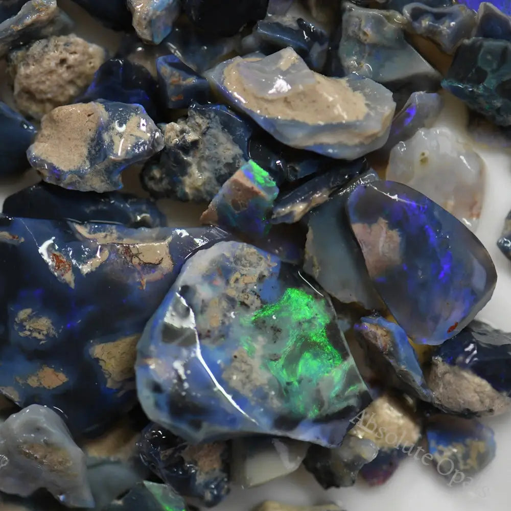 Australian Rough Opal Parcel, Lightning Ridge - Potch and Colour