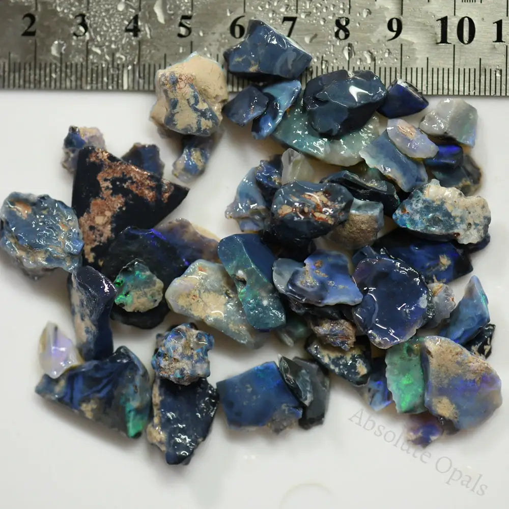 214 Cts Australian Rough Opal Parcel Lightning Ridge - Potch And Colour Cmr