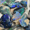 Australian Rough Black  Opal Parcel, Lightning Ridge - Potch and Colour