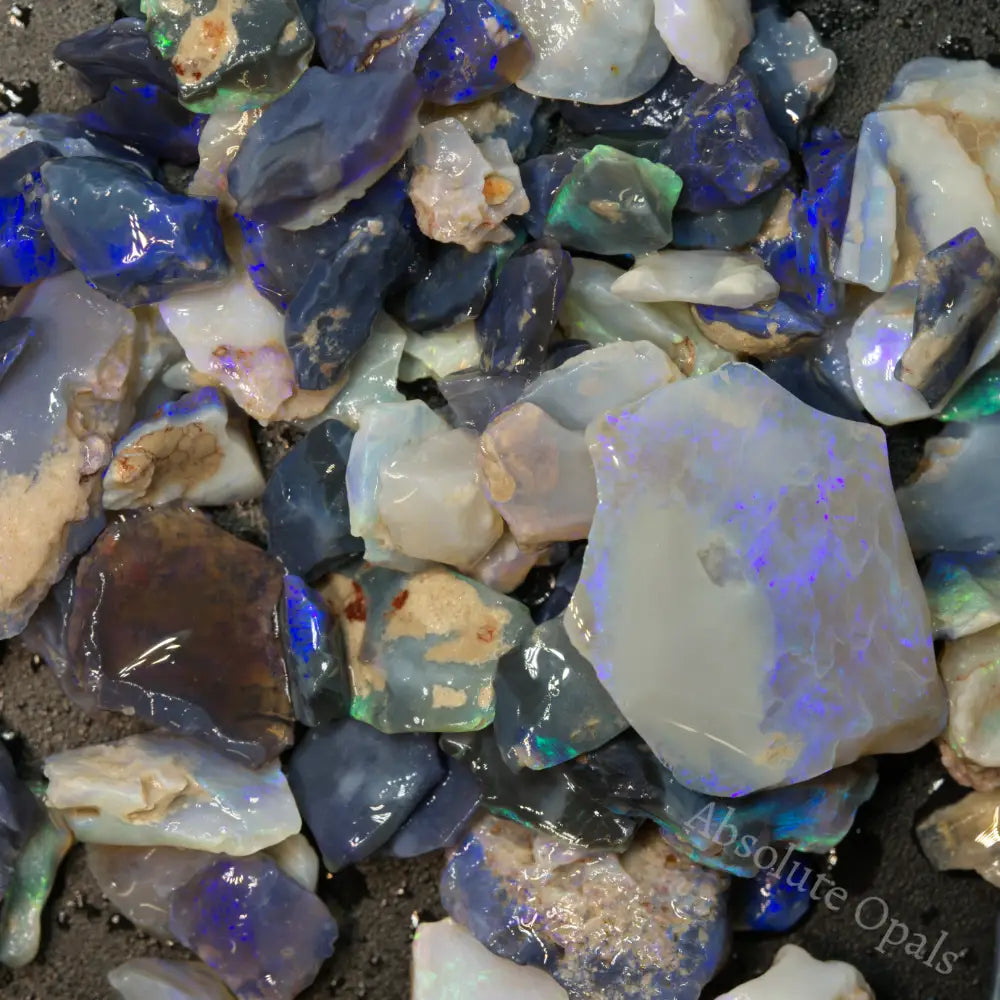 Australian Rough Opal Parcel, Lightning Ridge - Potch and Colour