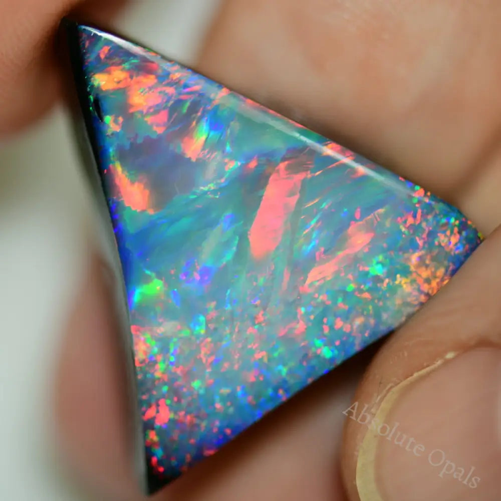 22.0 Cts Australian Opal Doublet Stone Rough Rub Lightning Ridge