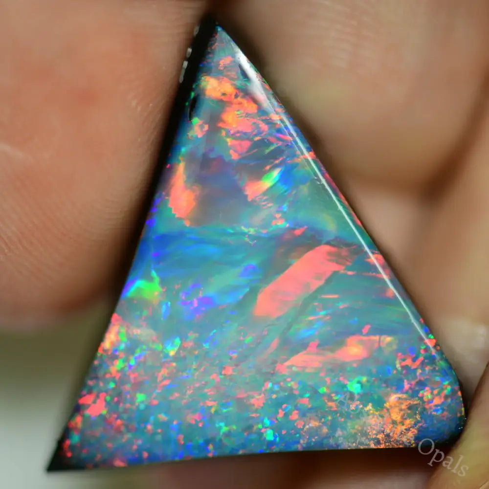 22.0 Cts Australian Opal Doublet Stone Rough Rub Lightning Ridge